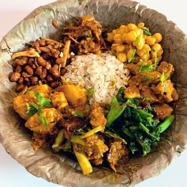 Newari Ceremonial Platter (Newari Samey Baji Set)